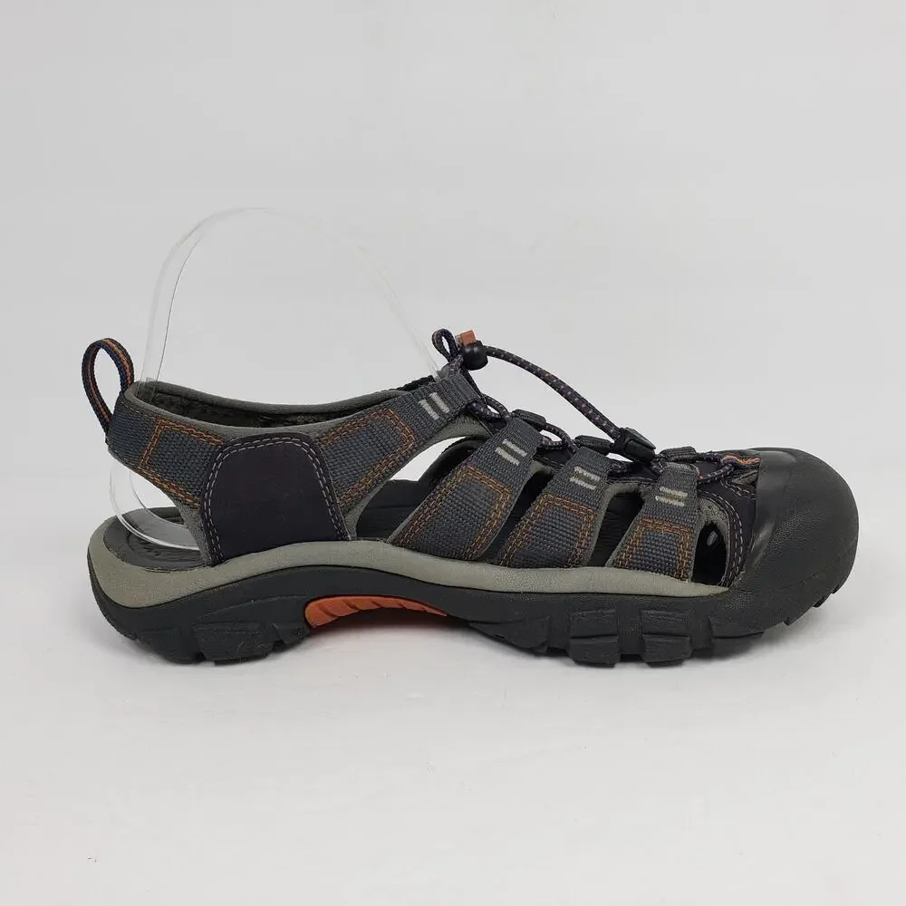 Keen Newport H2 Mens Sz 7.5 Gray Blue Outdoor Waterproof Fisherman Sandals Shoes
